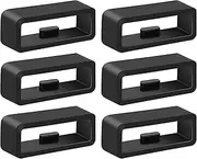 6-Pack Band Loops for Garmin Forerunner 965 955 945 935 745 265 255 220 230 235 35 620 630 735XT Band Keeper, Silicone Replacement Watch Band Loop/Holder/Retainer