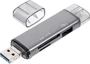 WATIIFUFU USB to External Memory Card Reader Portable Card Reader for OTG Devices Durable Compact Design for Easy Portability and Versatile Data Transfer