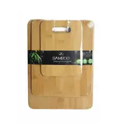 Bamboo Cutting Chopping Board Set - 3pcs