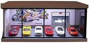 Alloy Car Model Toy Display Stand Parking lot Model Scene 1:64 car Model Display Box Simulation Alloy car Showroom Scene Storage dustproof Storage Car Garage Protection Collectibles(C)