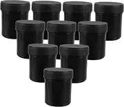 PLAFOPE 10pcs Small Plastic Storage Jars Lids 150ml Reusable Containers for Travel Outdoor and Home Use Airtight Sealed