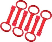 BESTonZON 6pcs Pull up Rings Learning Standing Pull Ring Walking Assistance for Crib