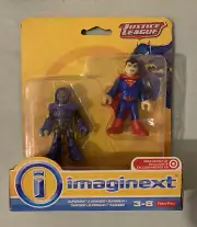 New Fisher Price Imaginext DC Justice League Superman & Darkseid Figure Set