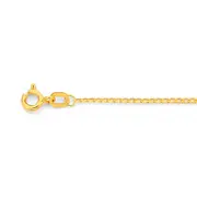 9ct Gold 19cm Solid Curb Bracelet