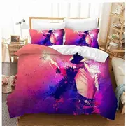 a2 Bed Sheets Michael Jackson Bedding Set Double Music Genius Bed Set Teen Bedroom Duvet Cover Set3-Piece Bedding Set (1 Duvet Cover + 2 Pillow Sh