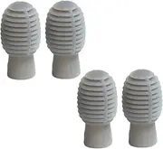 TOGEVAL 4 Pack Silicone Drum Stick Caps Covers Silent Practice Drumstick Tips Pads for Drummers