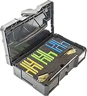 U-Scribe Jig Systainer Edition - Woodworking & Carpentry Jigs Set with tool box and accessories Scribe Like a Pro Mark Perfect Lines, Easier, Smarter Safer Multi coloured 265mm x 170mm 75mm