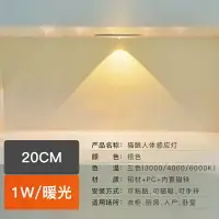 在飛比找樂天市場購物網優惠-櫥櫃燈/過道燈/感應燈 【波紋】led充電感應燈條無線自黏貓