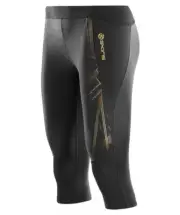 Skins A400 Womens Compression 3/4 Tights (Black/Gold) HOT BARGAIN