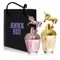 在飛比找Yahoo奇摩購物中心優惠-ANNA SUI安娜蘇 童話獨角獸淡香水75ml+童話粉紅獨