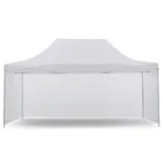 Gazebo Tent Marquee 3x4.5m PopUp Outdoor Wallaroo White