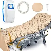Kigley Alternating Pressure Mattress Hospital Bed Mattress with Electric Pump Alternating Pressure Pad for Bed Sores Prevention and Relief for Most Standard Beds, 114.96 x 35.43 Inches