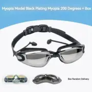 Myopic Swimming Goggles Waterproof Anti-Fog UV Swim Glasses Adult Adjustable AU