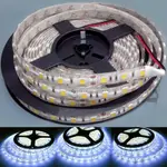 5M 12V 5050 300SMD 白色 LED 軟燈條 DIY 燈防水