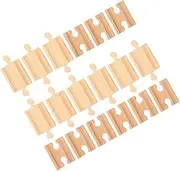 18pcs Wooden Train Tracks Accessories Train Connection Pieces Toy Train Tracks Set
