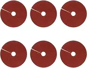 6x Round Rubber Mulch Tree Rings,Tree Protection Weed Mat Tree Circles Weed Barrier,Tree Protector Mats Disc,24 inch for Lawn