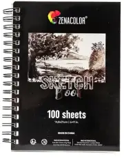 6" x 9" Sketch Book, 100 Sheets, Notebook Paper Pad Artist Drawing Art Book, NEW