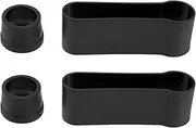 2 Sets of Trekking Pole Holder Accessory Set Fits Most Folding Walking Sticks Plastic Bracket 9x3cm + Rubber Ring Upper Hole 2.2cm Lower Hole 2.5cm