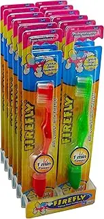 Firefly Flashing Toothbrush - 1 Minute Timer (Pack of 12)