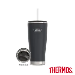 【THERMOS 膳魔師】不鏽鋼真空吸管隨行瓶710ml 附替換保溫上蓋(IS111)