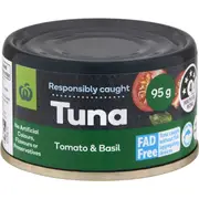 Woolworths Tuna Tomato & Basil 95g