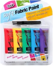 Tulip Soft Fabric Paint 5/Pkg-Primary 29375
