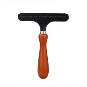 2X(Carpet Rake, Carpet Groomer Rake,Pet Hair Remover,Iron Comb with Wooden9964