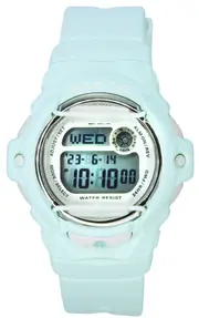 Casio Baby-G Digital Pastel Green Resin Strap Quartz BG-169U-3 200M Ladies Watch