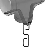 Rain Chains Adapter - Black V-Shaped Rain Chain Adapter with S-Shaped Hook - Black Chain Clips for Any Standard-Sized Gutter, Easy Installation Pochy