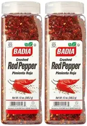 Badia Red Pepper Crushed, Pimienta Roja Seca 12 oz each