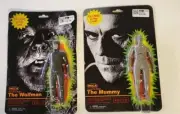 Neca The Wolfman and The Mummy Action Figures Glow in The Dark-Slight Box Damage