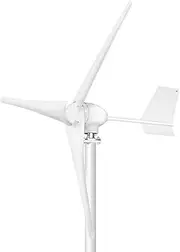 High Power Generation Rate Small Home Outdoor Permanent Magnet DC Wind Turbine Generator, 300w, 600w, 1000w Windmill Generator, 3 Blades, Wind Turbine Generator(600w)