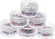 MERRYHAPY Star Sequins for Nails 6 Boxes Set Independence Day Theme Nail Art Decorations Satisfy Your DIY Needs