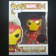 Funko Pop Marvel 918 Iron Man Mystic Armor Special Bobble-Head + Protector