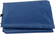 Swing Cushion Cover, Garden Courtyard Outdoor Waterproof Polyester Taffeta 3 Seats Swing Chair Hammock Seat Cushion Cover (Dark Blue (Supplier Specification: Blue))