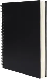 8.5x11inches Hardbound Sketch Book, Spiral Bound Pad, 80-Sheets 90gsm...