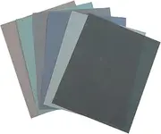 Gatuida 6 Pack Fine Grit Water-sanded Sandpaper Set (1200/1500/2000/2500/3000/4000 Grit) Wet Dry Automotive Wood Sandpaper