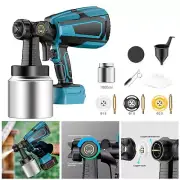 Cordless High Pressure Spray Gun Airless Paint Sprayer For Makita 21V w/Nozzles