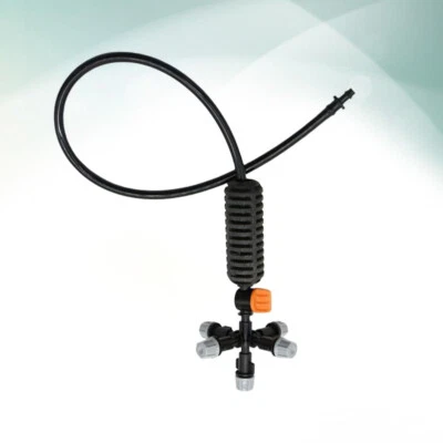 Grey 5 Head Irrigation Mist Nozzle for Garden Cooling System PVC