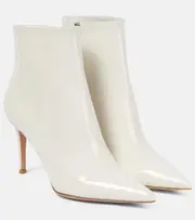 [Gianvito Rossi] Gianvito Rossi Patent leather ankle boots AU 10 white