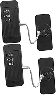 Abaodam 2Pcs Combination Refrigerator Locks Safety Freezer Drawer Cabinet Locks Keyless Design for Protection Compatible with Various Surfaces