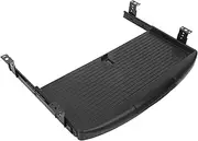 TEHAUX Multi Purpose Drawer Type Keyboard Tray with Height Silent Slide out Extender for Under Desk Storage Modern Design for Home Office Use
