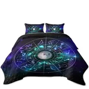 Zodiac Moon Over Space Coverlet