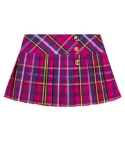 [Versace Kids] Versace Kids Tartan pleated skirt Y 12 red