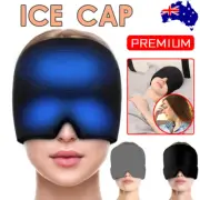 Cold Therapy Ice Wrap Ice Pack Mask Migraine Relief Hat Cap Head Headache AU