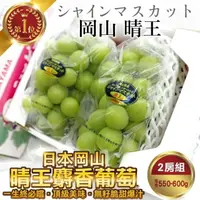 在飛比找momo購物網優惠-【WANG 蔬果】日本岡山縣晴王麝香葡萄2房禮盒x1盒(55