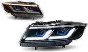 Car Styling Headlights Compatible For 3 series E90 Headlight 2005-2012 Turn Signal Angel Eye Projector Lens Head Lamp(2005-2008,Right Hand Driving)