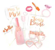 10x Bride To Be Photo Booth Props Hens Bridal Party Bachelorette Selfie