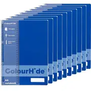 Colourhide Notebook 120 Page A4 Classic Blue 10 Pack