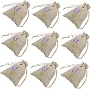 10Pcs Refillable Fragrance Sachet Bags Empty Dried Flower Storage Containers Natural Burlap Pouches for Home Decor Party Favors and Packaging